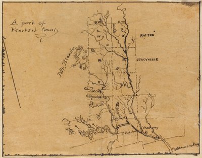 A Part of Penobscot County, Maine by Frederic Edwin Church